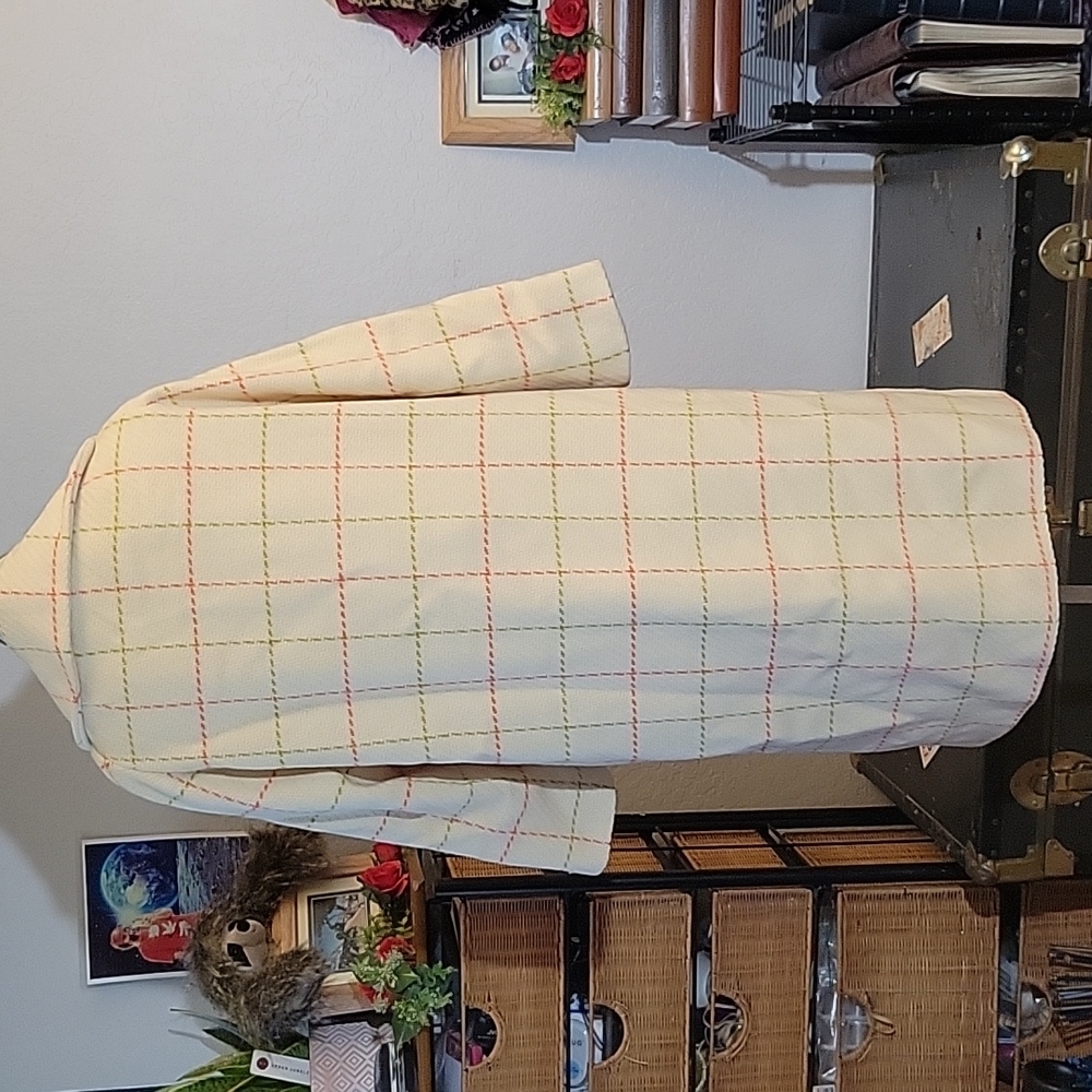 VINTAGE Union Label Long Coat Patterned - Picture 5 of 11